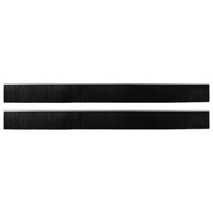 vidaXL Selbstklebende T&uuml;rb&uuml;rstendichtungen 2 pcs Silber 100 cm
