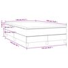 vidaXL Boxspringbett mit Matratze Dunkelbraun 120x190 cm Stoff