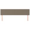 vidaXL Kopfteile 2 Stk. Taupe 100x5x78/88 cm Stoff