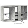 vidaXL Eck-LED-TV-Schrank Beton Grau 100 x 40 x 50 cm Holzwerkstoff