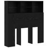 vidaXL Kopfteil Schrank Schwarz Eichen-Optik 100 x 19 x 103,5 cm