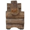 vidaXL Bank Natur 115 x 30 x 34 cm Massivholz Teak