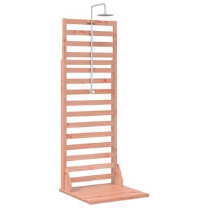 vidaXL Gartendusche 225 cm Massives Douglasholz und Edelstahl Natur