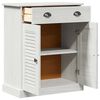 vidaXL Badezimmer Schrank mit Speicher VIGO Weiß 67,5 x 34 x 80 cm