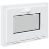 vidaXL Kellerfenster Innenseite Farbe Wei&szlig; RISOR 55 x 45 cm