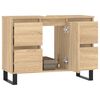 vidaXL Badschrank Sonoma-Eiche 80x33x60 cm Holzwerkstoff