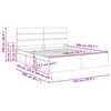 vidaXL Bettrahmen Ger&auml;ucherte Eiche 200 x 200 cm Massives Kiefernholz