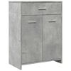 vidaXL Badezimmerschrank Betongrau 60x33x80 cm Holzwerkstoff