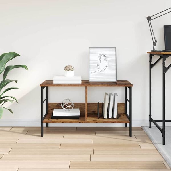 vidaXL B&uuml;cherregal Altholz 82 x 32 x 47 cm Holzwerkstoff