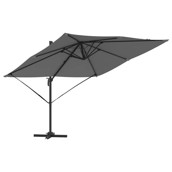 vidaXL Roma Parasol Anthrazit 286 x 285 x 265 cm