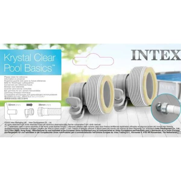 Intex Adapter B für Schläuche 2 Stk. 32 - 38 mm