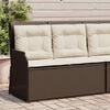 vidaXL Gartenbank Braun Poly-Rattan
