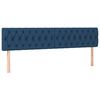 vidaXL Ottoman-Bett mit Matratzen Blau 180x200 cm Stoff