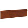 vidaXL Schneckenzaun 100 x 3,5 x 25 cm Wetterfeststahl Rostoptik