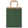 vidaXL Papiertragetaschen 250 Stk. mit Henkeln Grün 18x8x22 cm