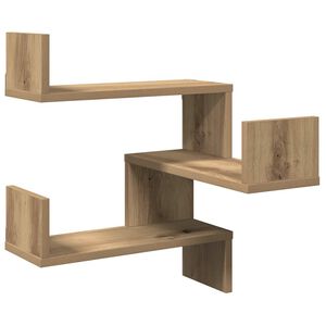 vidaXL Wand-Eckregal Artisan-Eiche 40x40x49,5 cm Holzwerkstoff