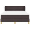 vidaXL Boxspringbett mit Matratze Dunkelbraun 140 x 200 cm Stoff