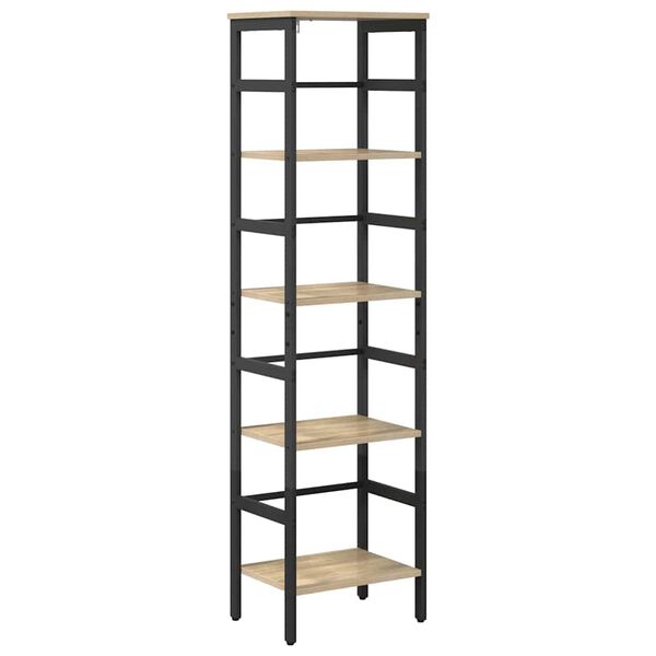 vidaXL B&uuml;cherregal Sonoma-Eiche 40 x 29,5 x 149 cm Holzwerkstoff