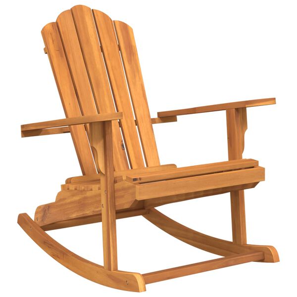 vidaXL Adirondack-Schaukelstuhl Massivholz Teak