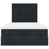 vidaXL Ottoman-Bett mit Matratzen Schwarz 120x200 cm Samt