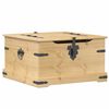 vidaXL Truhe Corona 78x78x45 cm Massivholz Kiefer