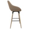vidaXL Barhocker Taupe Stoff