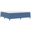 vidaXL Plattformbettgestell Blau 200 x 200 cm Cordstoff