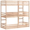vidaXL Dreifach-Etagenbett 75x190 cm Massivholz Kiefer