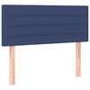 vidaXL Boxspringbett mit Matratze Blau 120x190 cm Stoff
