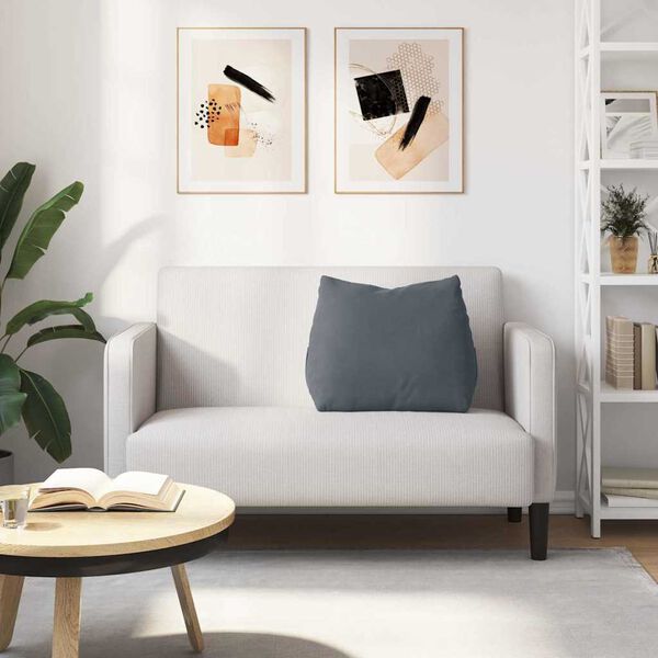 vidaXL R&uuml;ckenkissen Dunkelgrau 60 x 20 x 50 cm Cordstoff