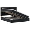 vidaXL Aufbewahrungsbett mit Matratze Schwarz 160 x 200 cm Samt