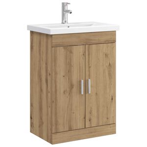 vidaXL Badezimmerm&ouml;bel-Set Artisan-Eiche 61 x 40 x 84,5 cm