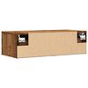 vidaXL Wandschrank Altholz-Optik 68x30x20 cm Holzwerkstoff