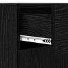 vidaXL Sideboard Schwarz Eichen-Optik 42,5 x 40 x 93 cm Holzwerkstoff