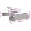 vidaXL Garten-Sofa-Set mit Speicher 8 pcs Beige Poly Rattan