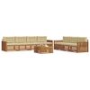 vidaXL Outdoor-Sofagarnitur mit Kissen 8 pcs Natur und Beige