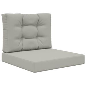 vidaXL Sofakissen f&uuml;r drau&szlig;en Polyester Grau 60 x 60 cm