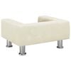 vidaXL Hundebett Creme 50x40x26,5 cm Samt