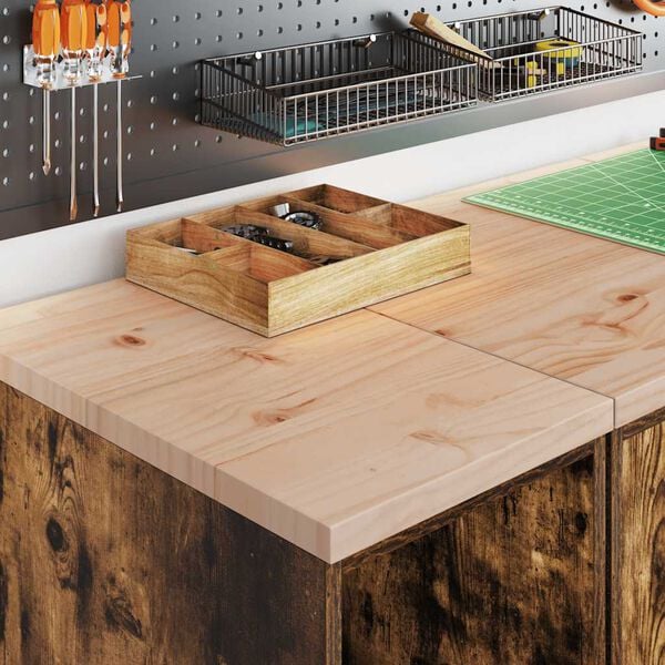 vidaXL Garagen-Aufbewahrungsschrank Räuchereiche Massivholz Kiefer