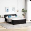 vidaXL Boxspringbett mit Matratze Schwarz 160 x 200 cm Samt