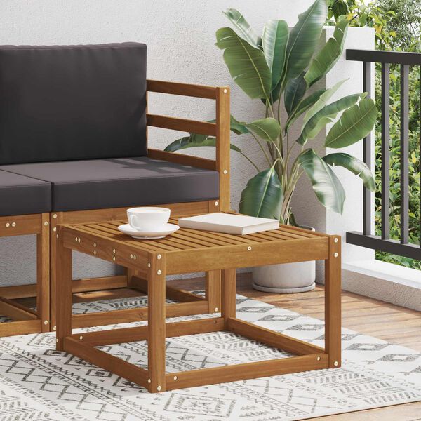 vidaXL Outdoor-Tisch Massives Akazienholz Natur 59 x 59 x 37 cm