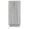 vidaXL LED-Sideboard Graues Sonoma 71 x 34,5 x 75 cm Holzwerkstoff