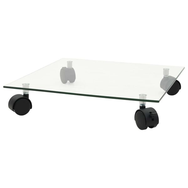 vidaXL Pflanzenroller 4 Stk. 35x35 cm Hartglas Quadratisch