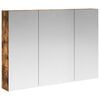 vidaXL Badezimmerspiegelschrank R&auml;uchereiche 100 x 14,5 x 70 cm
