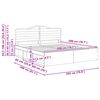 vidaXL Bettrahmen Graues Sonoma 200 x 200 cm Massives Kiefernholz