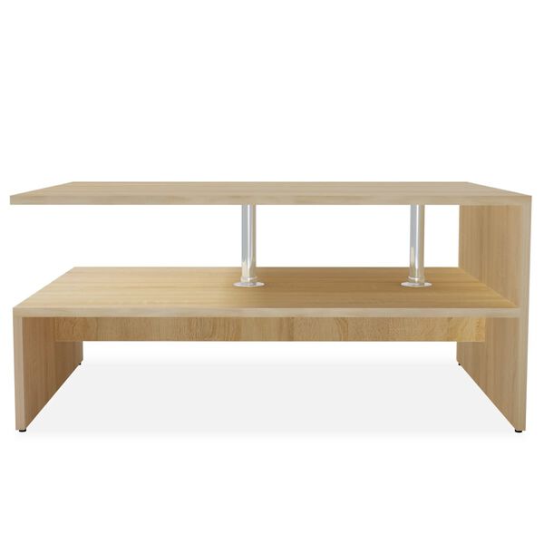 vidaXL Couchtisch Holzwerkstoff 90x59x42 cm Eiche