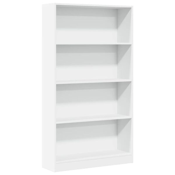 vidaXL B&uuml;cherregal Wei&szlig; 80x24x143 cm Holzwerkstoff