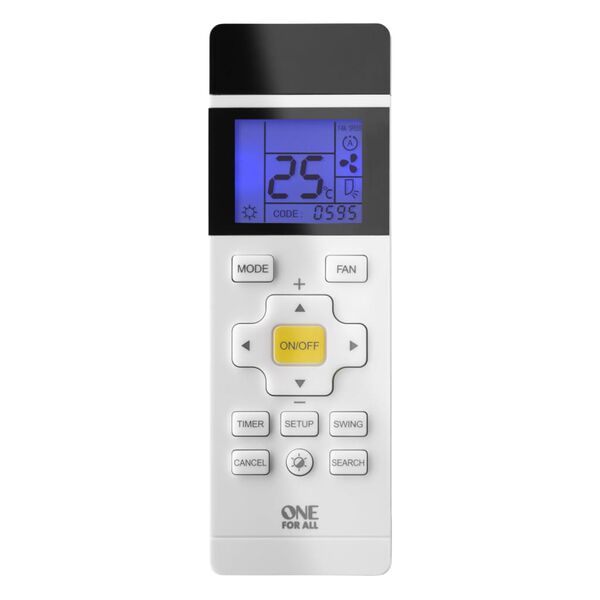 One For All Fernbedienung f&uuml;r Klimaanlage Wei&szlig;