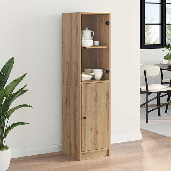 vidaXL Highboard Artisan-Eiche 35 x 37 x 142 cm Holzwerkstoff