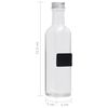 vidaXL Glasflaschen mit Schraubverschluss 12 Stk. Quadratisch 250 ml